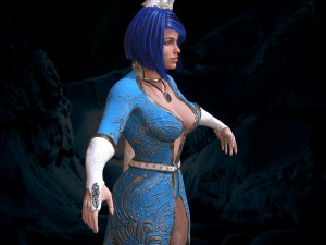 wizard girl 3D Model
