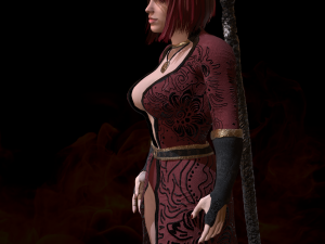 wizard girl 3D Model