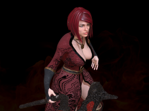 wizard girl 3D Model