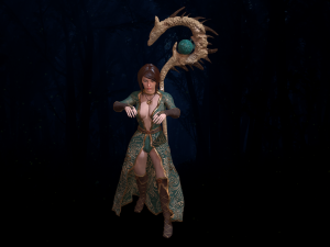 wizard girl 3D Model
