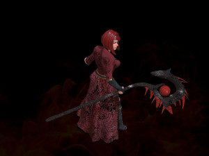 wizard girl 3D Model
