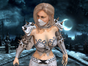 assasin girl 3D Modell