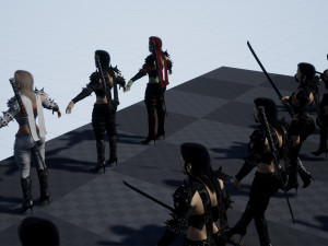assasin girl 3D Modell
