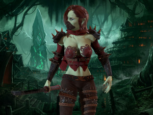 assasin girl 3D Modell