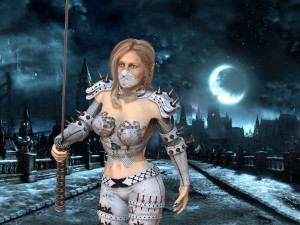 assasin girl 3D Modell
