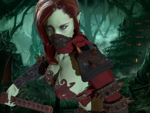 assasin girl 3D Modell
