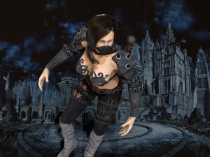assasin girl 3D Modell