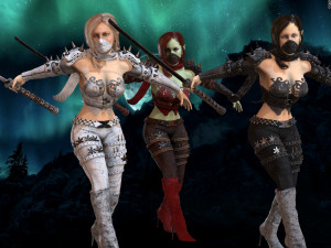 assasin girl 3D Modell