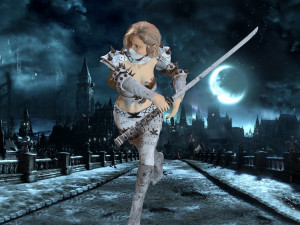assasin girl 3D Modell