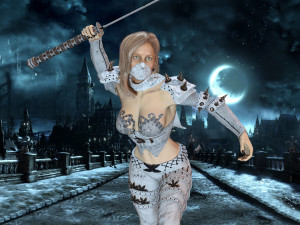 assasin girl 3D Modell