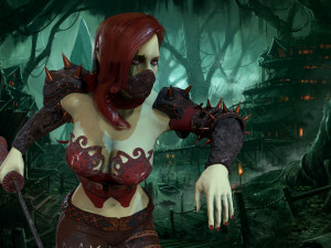 assasin girl 3D Modell