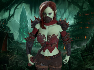 assasin girl 3D Modell