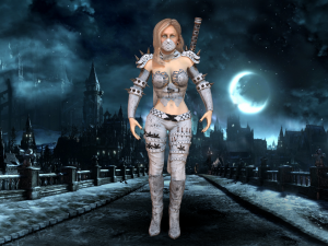 assasin girl 3D Modell
