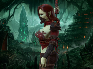 assasin girl 3D Modell