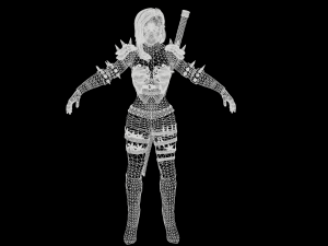 assasin girl 3D Modell