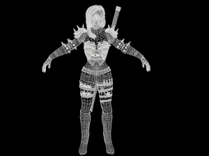 ragazza assassina Modello 3D