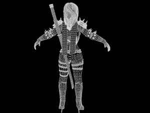 ragazza assassina Modello 3D