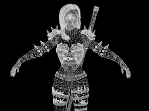 assasin girl 3D Modell