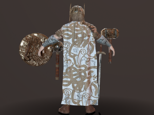 warrior men low-poly 3D 모델