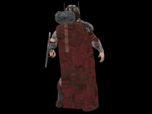 warrior men low-poly 3D 모델
