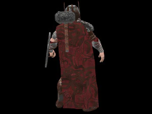 hombres guerreros de baja poli Modelo 3D