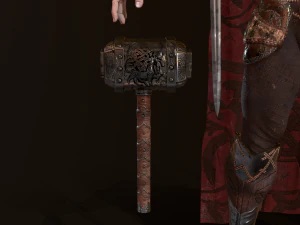 hombres guerreros de baja poli Modelo 3D