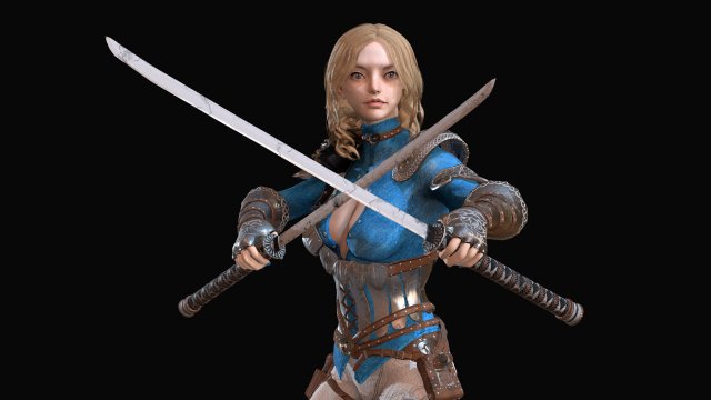 warrior rose Modèle 3D .c4d .max .obj .3ds .fbx .stl .blend 