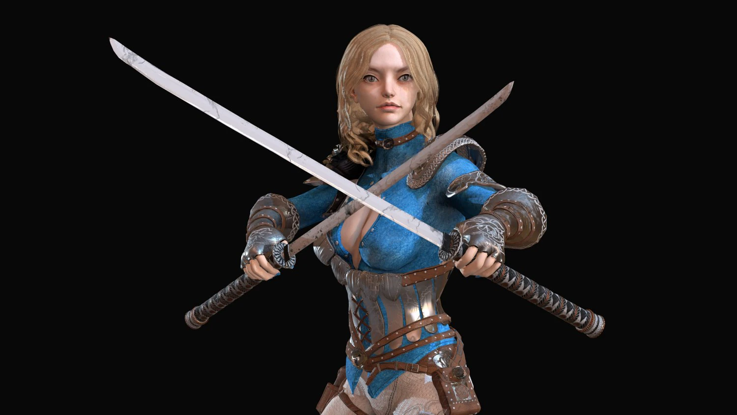 warrior rose 3D Model .c4d .max .obj .3ds .fbx .stl .blend 