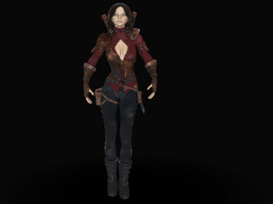warrior rose Modèle 3D