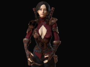 warrior rose 3D Model