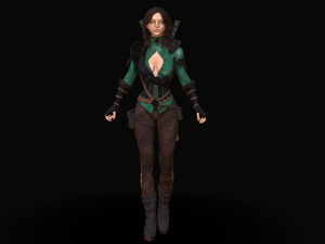 warrior rose Modèle 3D