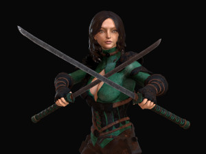 warrior rose Modèle 3D