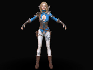 warrior rose Modèle 3D