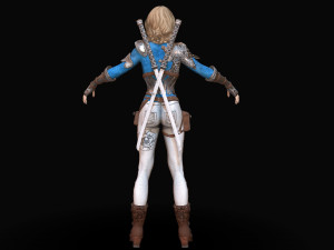 warrior rose Modèle 3D