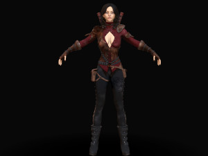 warrior rose Modèle 3D