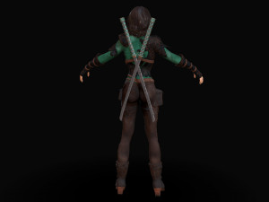 warrior rose Modèle 3D