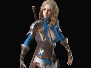 warrior rose Modèle 3D