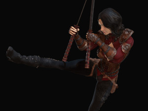 warrior rose Modèle 3D