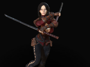 warrior rose Modèle 3D