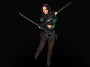 warrior rose Modèle 3D