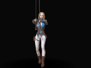 warrior rose Modèle 3D