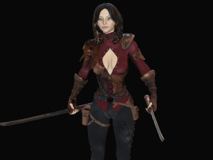 warrior rose Modèle 3D