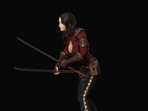 warrior rose Modèle 3D