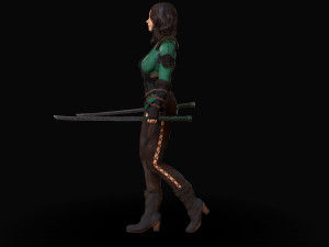 warrior rose Modèle 3D