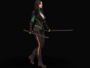 warrior rose Modèle 3D