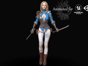 warrior rose Modèle 3D