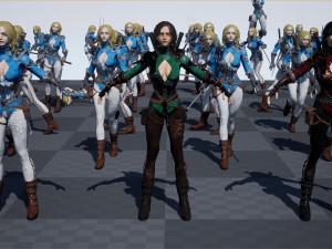 warrior rose Modèle 3D