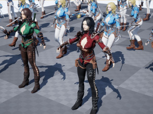 warrior rose Modèle 3D