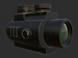 2x scope low poly 3D Model