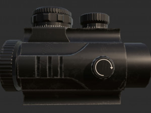 2x scope low poly 3D 모델
